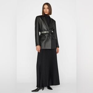 FRAME PLEATED MAXI SKIRT
